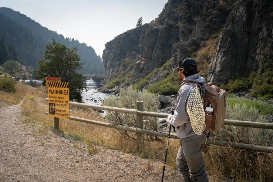 Whether you are planning to fish a tailwater or freestone, do some research and local inquiry to learn if water levels may rise rapidly. 