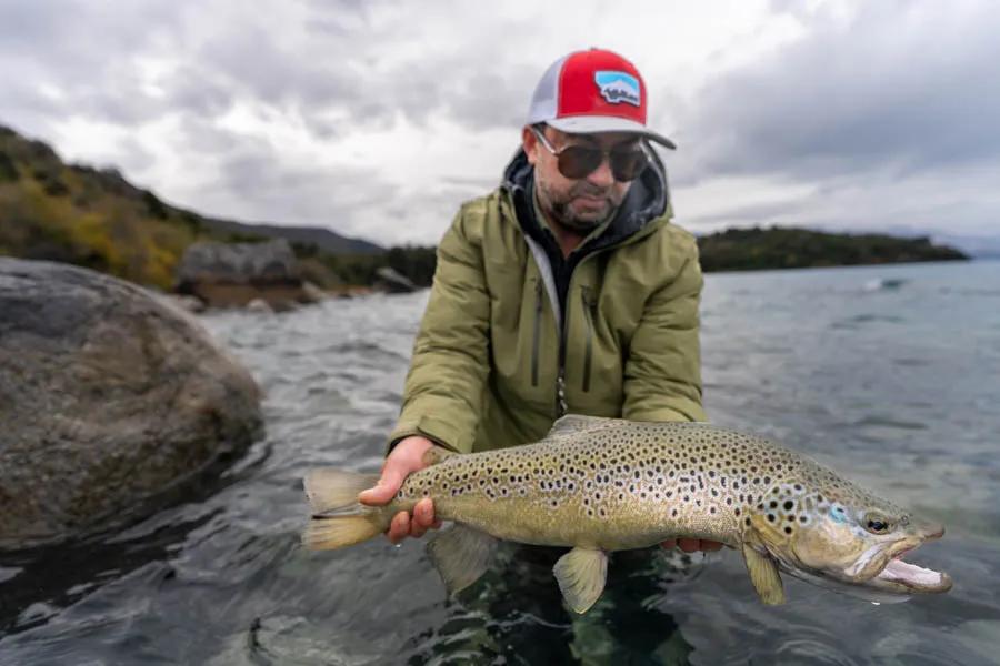 Fly fishing trips with Montana Angler Fly fishing in Chile for large trout with Montana Angler