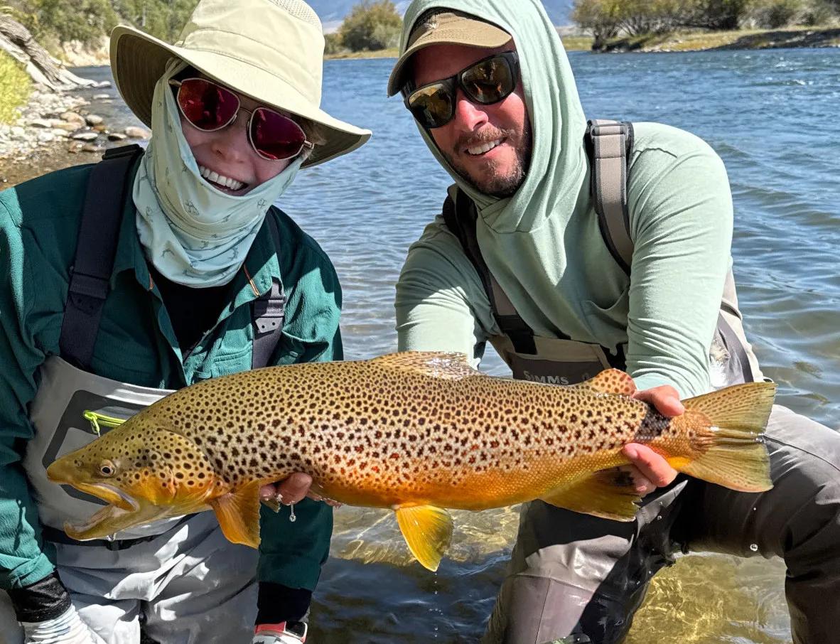 Montana Angler fly fishing trips in the fall in Montana Fly fishing for big trout in Montana in the fall
