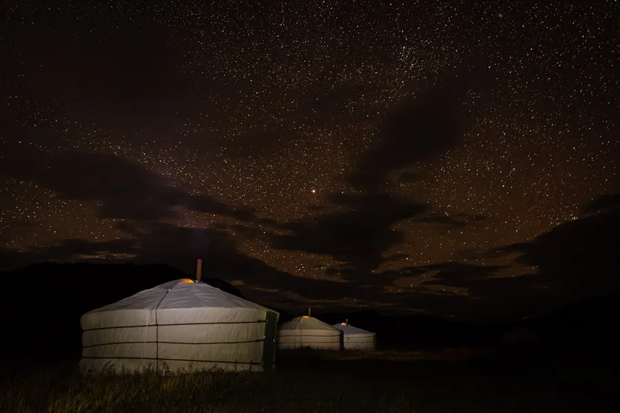 Ger camps in Mongolia