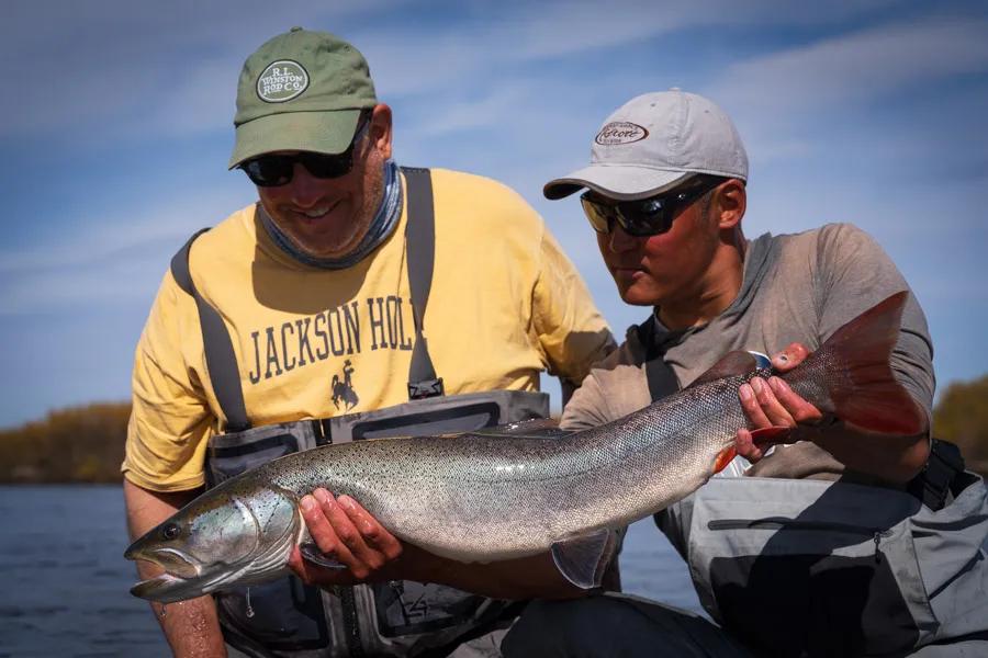 Paul with a taimen Paul with a taimen