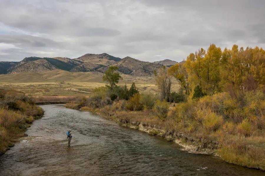 Montana Angler fly fishing trips near the Madison River valley The Ruby River is a smaller river located about two hours from Bozeman, Montana. Access is difficult in the lower section due to an abundance of private property.
