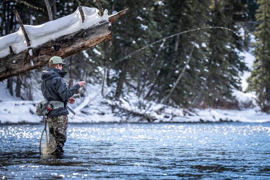 Fly fishing the Gallatin River in winter is a lot more fruitful than you would think