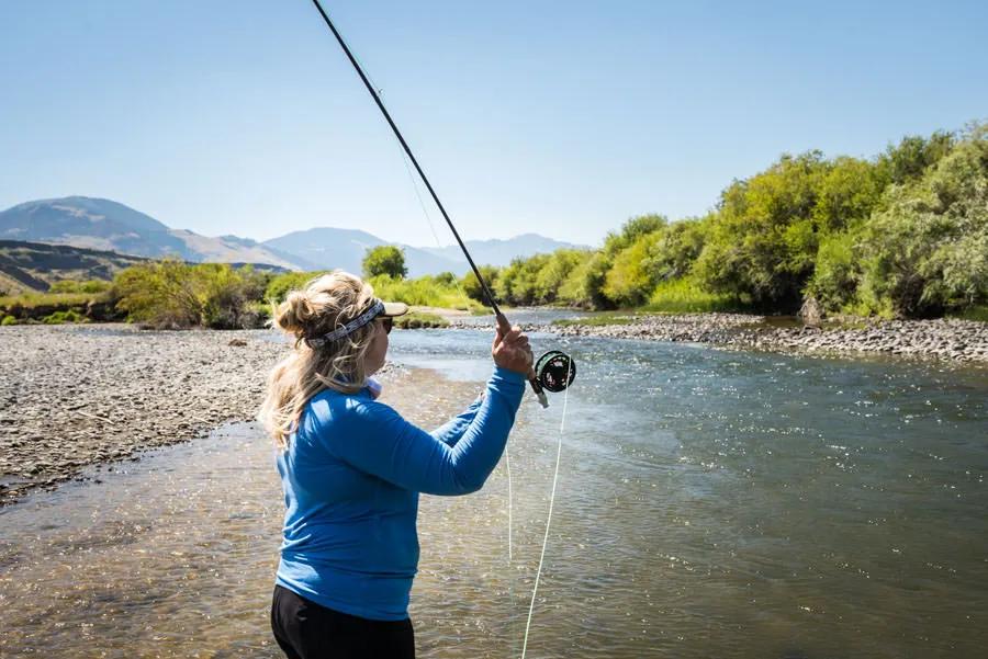 Fly fishing the Yellowstone River in the heart of summer is all about sunshine, wet wading the productive riffles, and enjoying the variety of side channels and abundant habitats for the several species of wild trout. 