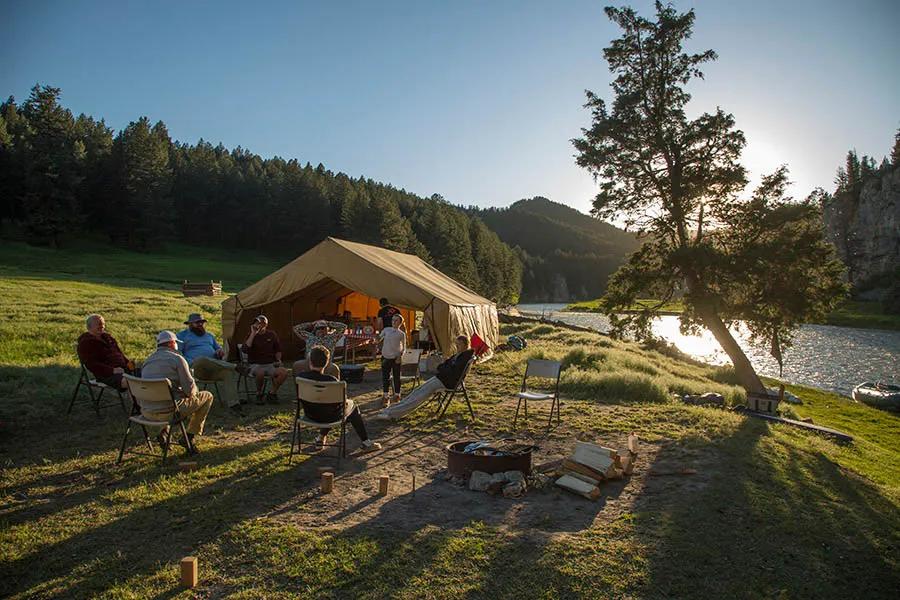 Montana's Smith River is perhaps the quintessential Montana river camping and fishing trip. Most anglers spend 5 days and 4 nights on this central Montana freestone that is specially managed by the State of Montana to limit the number of people who can camp on the river.