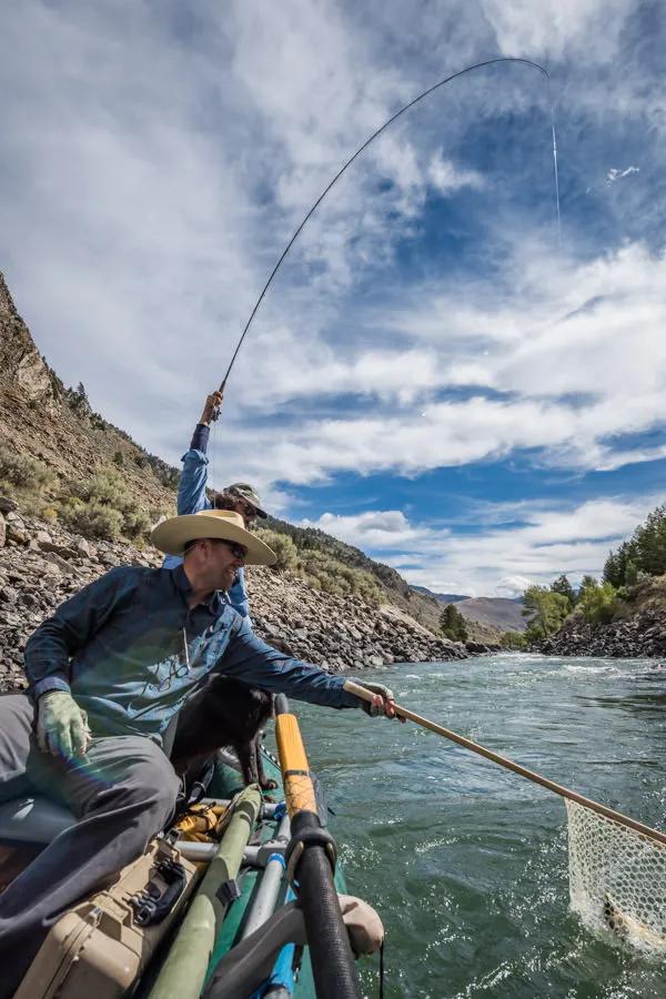 Fly fishing in August in Montana