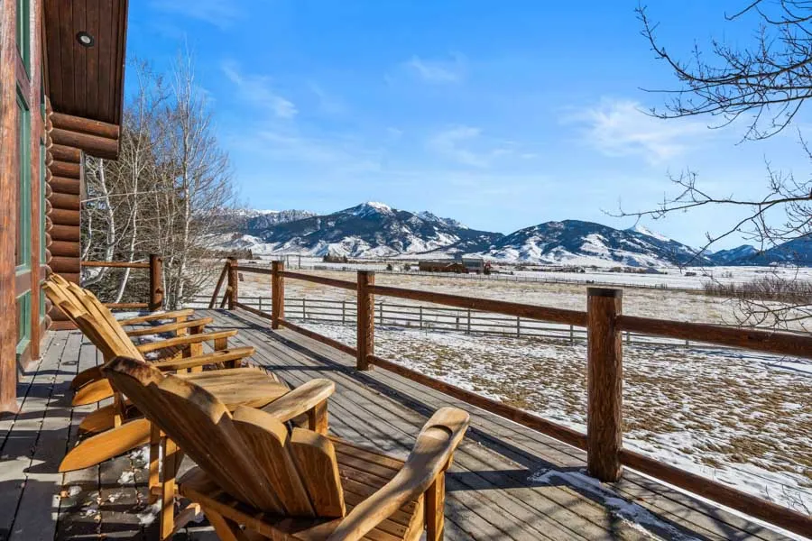Livingston Vacation Rental Home the Chalet deck