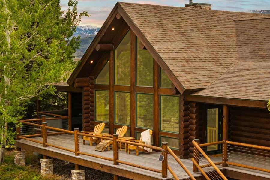Paradise Valley Vacation Rental Home the Chalet outside upper deck