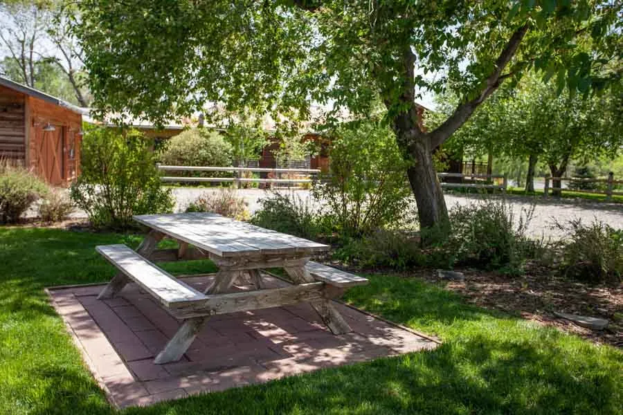 Crane's Bend Paradise Valley Vacation Rental Home table
