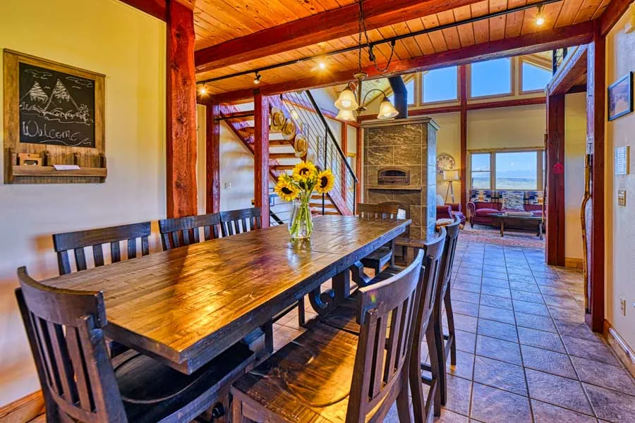Jackalope Lodge Paradise Valley rental home dining room