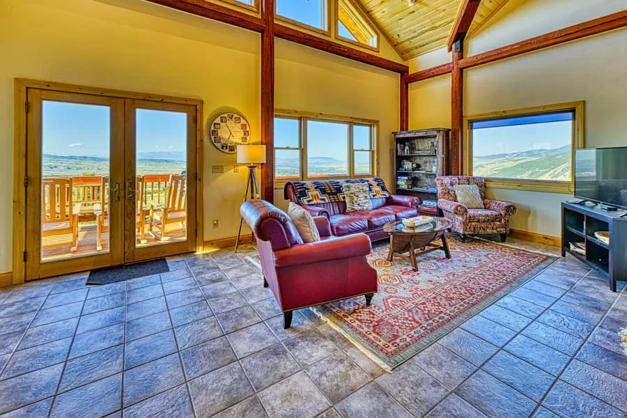 Jackalope Lodge Paradise Valley rental home living room