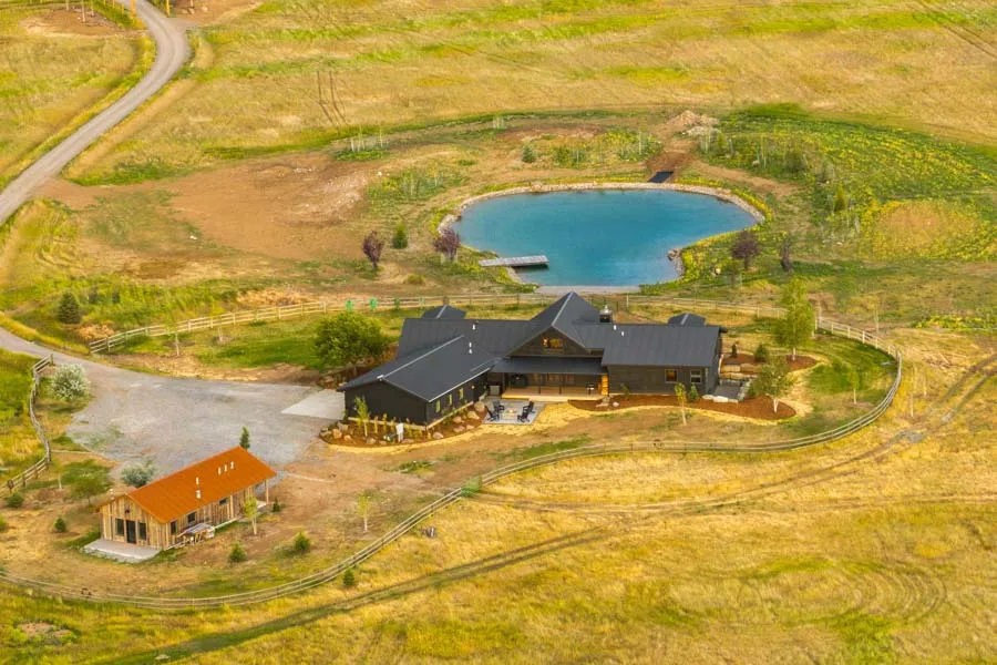 Paradise Valley Vacation Rental Home Lodge at Elbow Creek drone