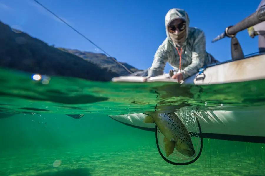 Using a boat to access prime fly fishing waters often allows you to also access big fish waters. Lakes, large rivers, and even smaller rivers can be home to some of the planet's largest trout and a boat gives you more chances to explore.