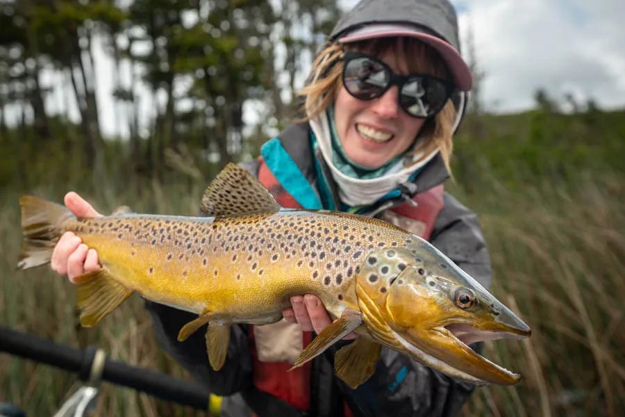 Patagonia large trout fly fishing