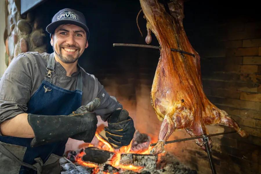 Often the last night of the week, but sometimes on a day trip to the Magote, guests get to enjoy a traditional Chilean asado. 