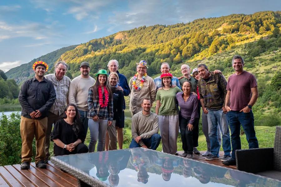 Group photo at Magic Waters Lodge
