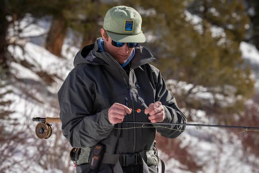 When fly fishing in winter, it is important to target the deeper runs and pools. Trout in winter are also lethargic and will not expend much effort to chase food. Using a striker indicator in winter allows your fly to float at the proper depth and in the proper feeding zone.