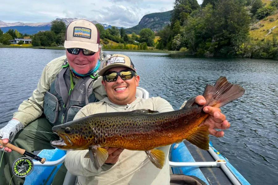 Magic Waters Lodge blends small stream walk-and-wade fishing, with small river float fishing trips, and with chasing some big trout on the many lakes.