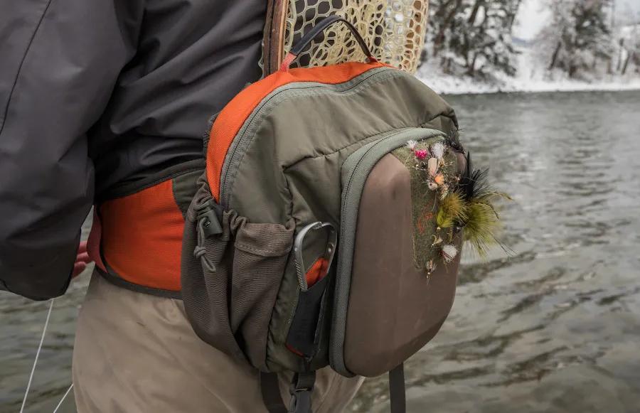 Fly fishing with streamers in winter