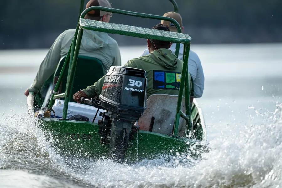 morning boat ride Brazil