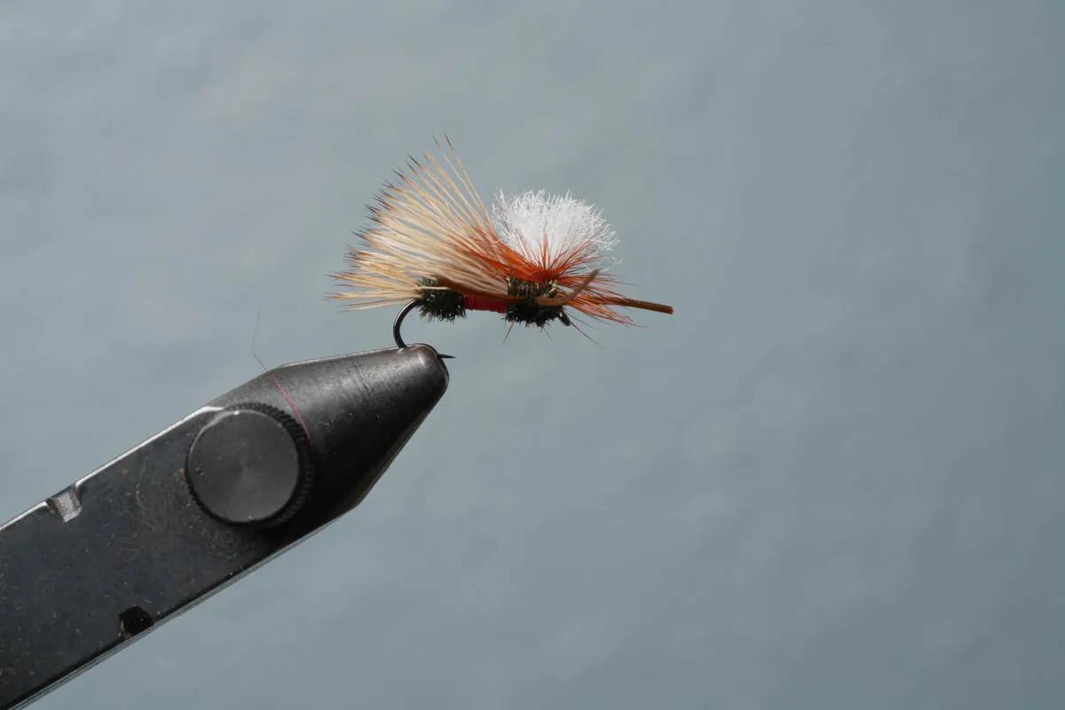 The Parachute Madame X, aka the PMX, is one of the best patterns to use when fly fishing dry flies during a skwala mayfly hatch. 