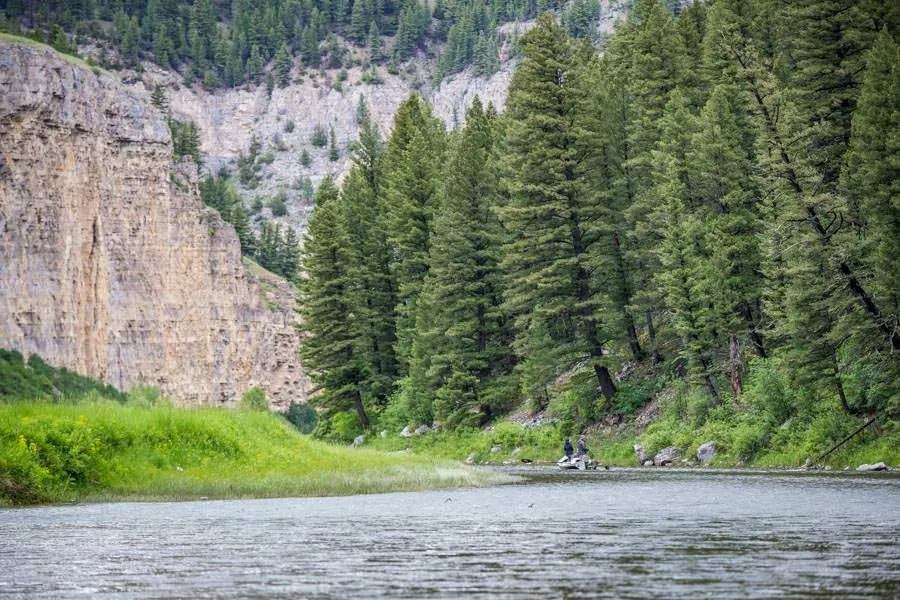 Fly fishing the Smith River in Montana in May