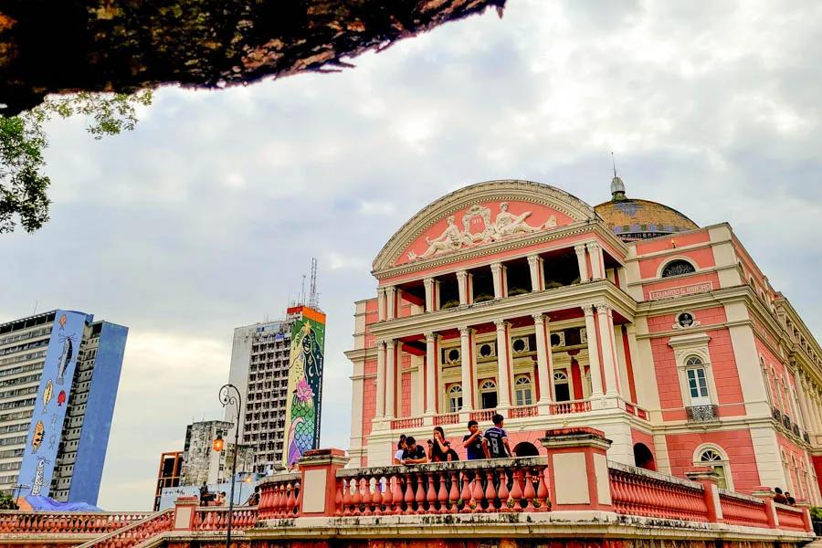 Teatro Amazonas (Amazonas Theatre) located just a short walk from the Castillo Rojo Hotel