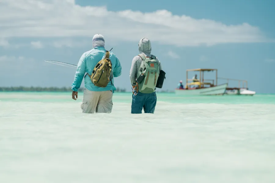 Christmas island fly fishing bonefish on flats sight fishing