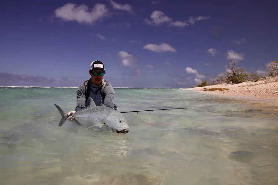 Christmas island fly fishing GT