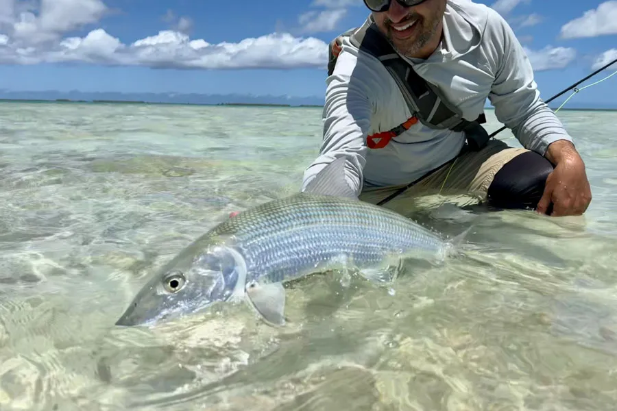 Christmas island fly fishing flats bones