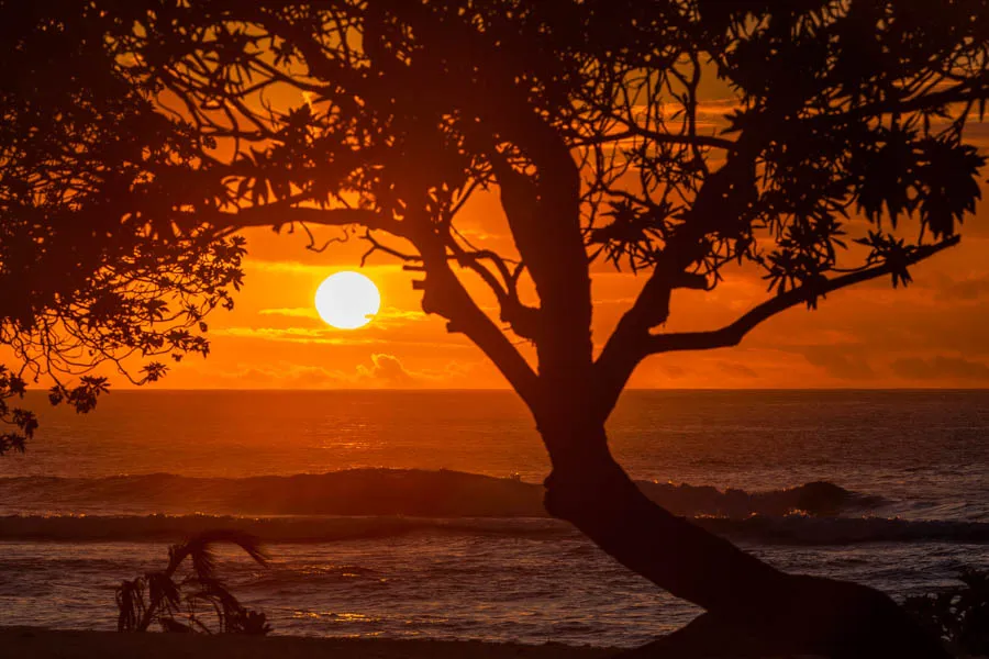 Christmas island sunset