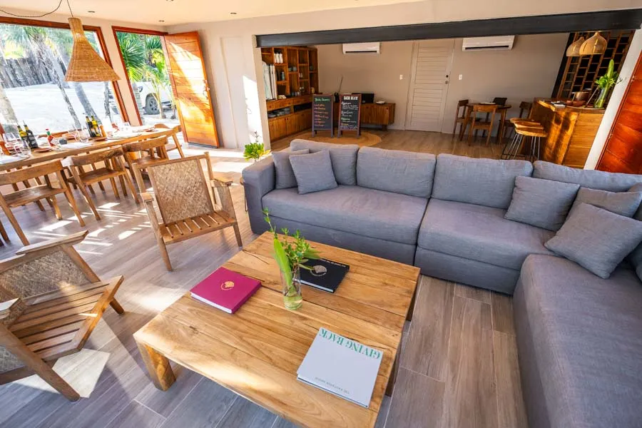 Beh Kay Lodge Mexico living area