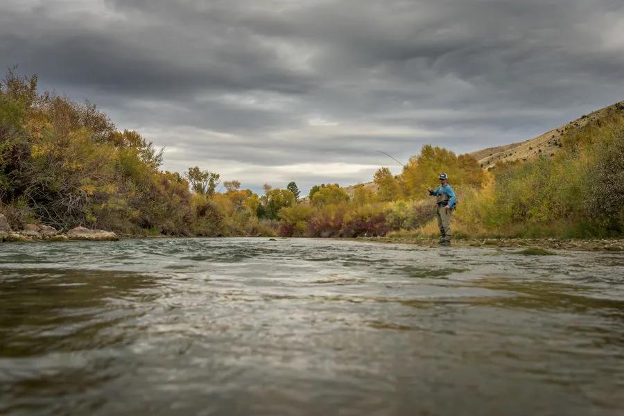 Unlike the bright, sunny days of summer, Autumn is often defined by overcast days as cold fronts move through. Big trout behave more like predators than prey and an overcast day on the river during fall is an idea time to chase a big fish. 