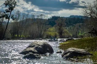 Fly fishing in the spring in Montana is a great time to fish streamers in Montana.