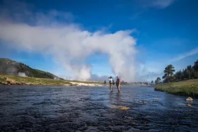 Fly fishing in Yellowstone National Park