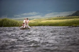 Floating and fly fishing on the Madison River