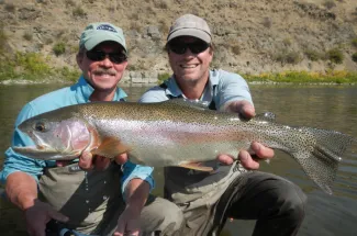Catch a big rainbow happens in Montana