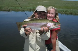 Catching big rainbow trout creates memories