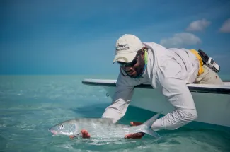 Flats fishing in the Bahamas