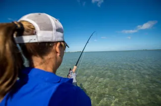 Fighting the bonefish