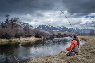 Fly fishing in Montana