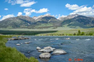 The upper Madison river