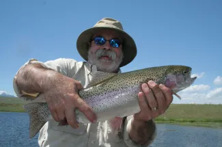 Big fishing from a private lake