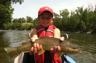 Fly fishing with the kids