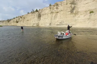 Wade and floating in Montana