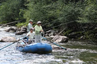 Float fishing on the Boulder
