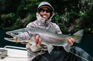 A nice lake rainbow