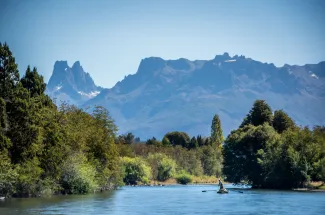 The Carrileufu River and Tres Picos