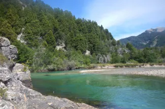 The clear waters of the Carrileufu