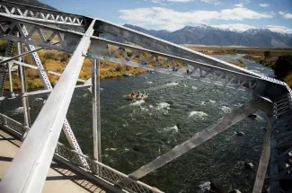 Three dollar bridge on the Madison River